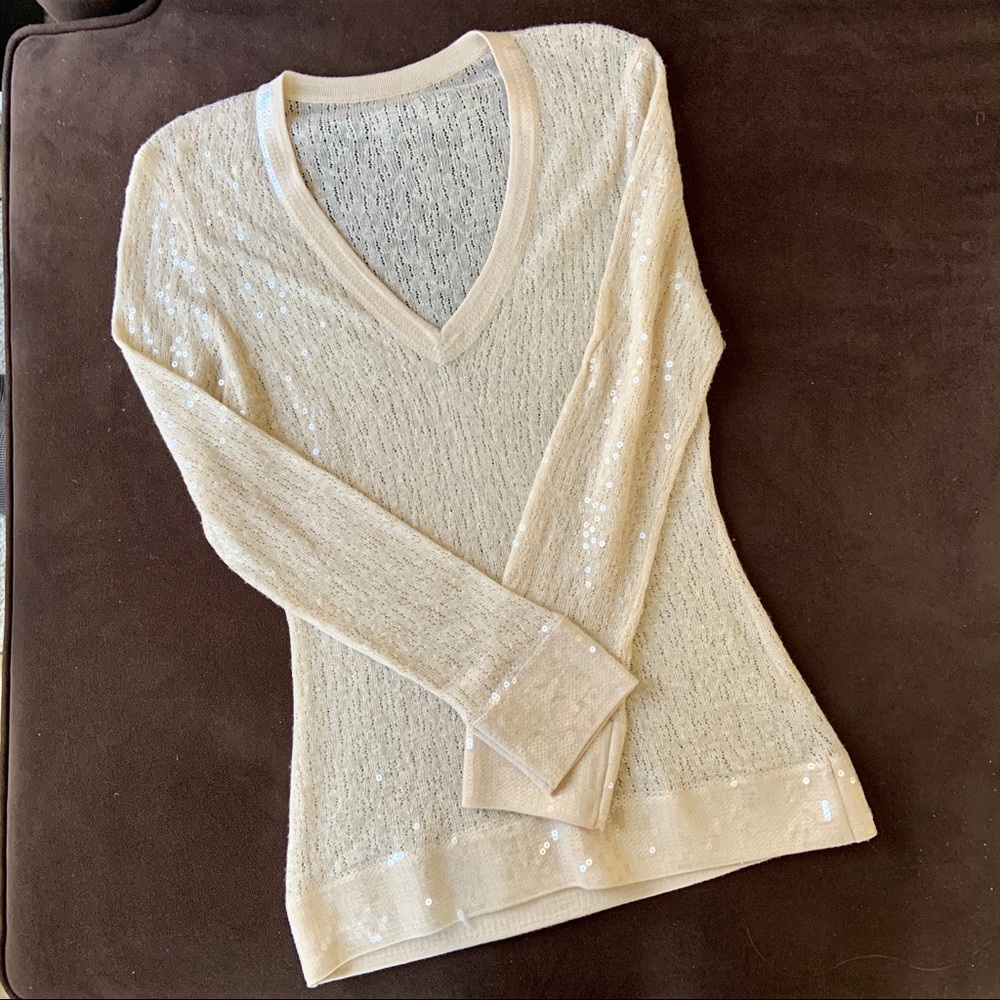 Neiman Marcus Sequin Sweater